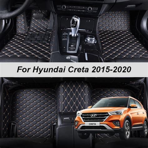 Personalizado Feito De Couro Tapetes Do Carro Para Hyundai Creta Ix25