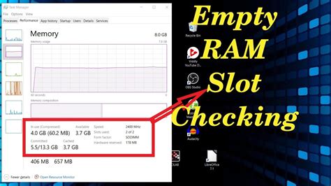 How To Check Empty Ram Slots In Windows Using Task Managerwithout