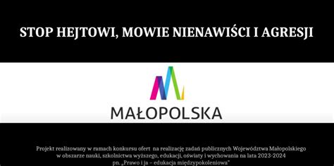 Stop Hejtowi Mowie Nienawi Ci I Agresji Nasza Bobowa