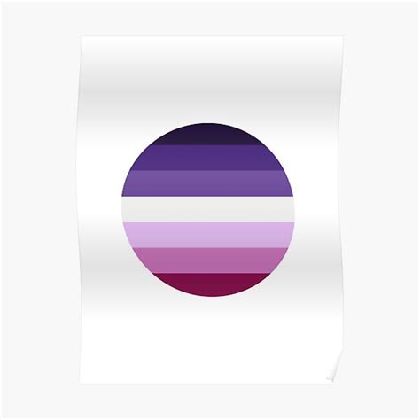 Moon Lesbian Pride Flag Circle Sticker Poster For Sale By Brooklynelise Redbubble