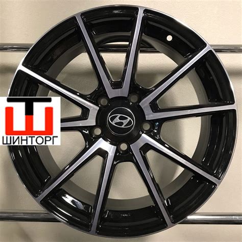 Диск литой R17 V04BKF 5*114,3 Черный Hyundai Santa Fe