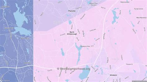 North Attleboro Ma Political Map Democrat And Republican Areas In North Attleboro