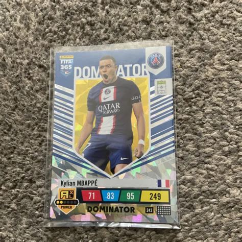 PANINI FIFA 365 2023 Kylian Mbappe Dominator No 243 Mint 3 25