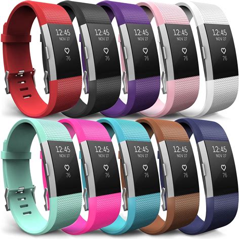 Yousave Accessories Fitbit Charge 2 Strap Multipack Replacement