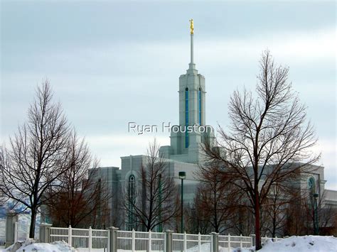 "Mt. Timpanogos LDS Temple-Winter" by Ryan Houston | Redbubble