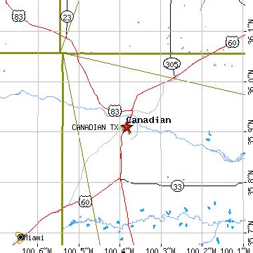 Canadian, Texas (TX) ~ population data, races, housing & economy