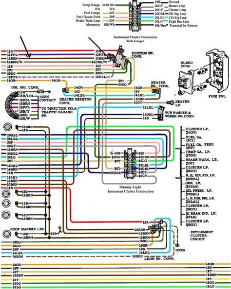 81 87 Chevy C10 Cluster Diagram 1981 1987 Chevrolet V8 Truck