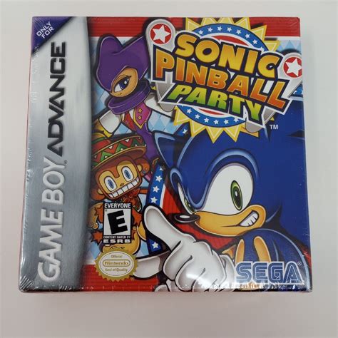 Sonic Pinball Party Nintendo Game Boy Advance 2003 Brand New Sealed