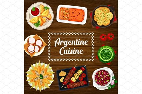 Argentine cuisine dishes menu – MasterBundles