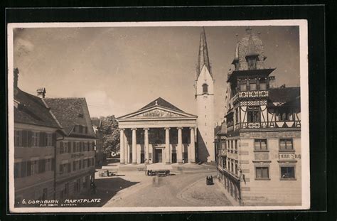 AK Dornbirn Marktplatz Mit Haus V Johann Luger Und Kirche 11703492