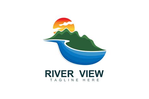 River Logo Design River Creek Vector Graphic By May Graphic · Creative