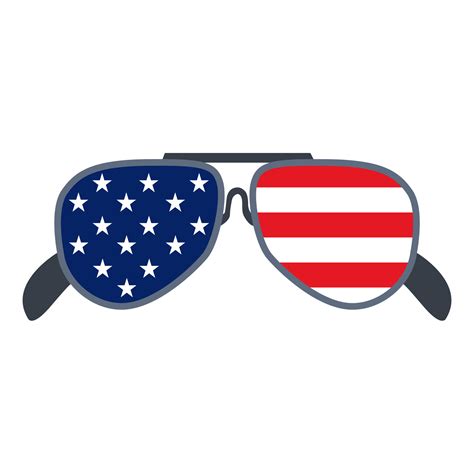 Sunglasses With American Flag 22691215 Png