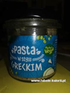 Ile Kcal Ma Pasta W Stylu Greckim My Best Veggie Tabele Kalorii