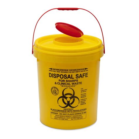 20 Litre Sharps Container Round Advantage Hygiene Services