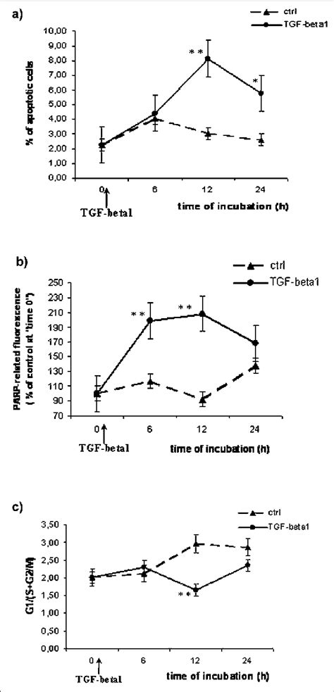 Antiproliferative And Apoptotic Effect Of Tgf ß1 2 Ngml In Bovine