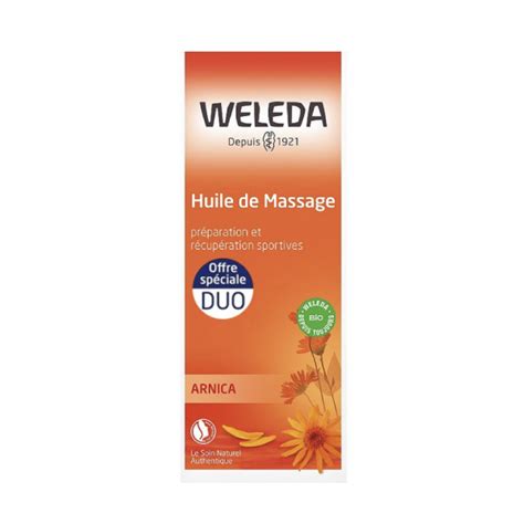 WELEDA Huile de massage à l arnica lot 2x100ml Parapharmacie Pharmarket