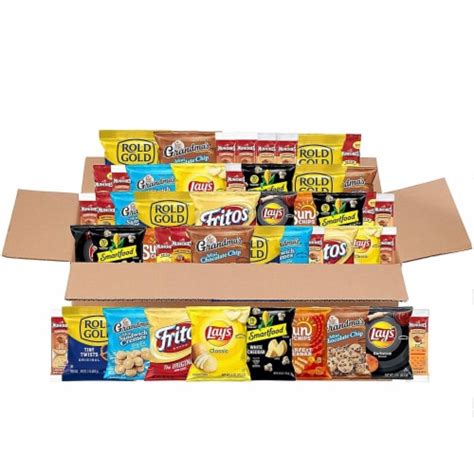 Sweet Salty Snack Box Variety Of Cookies Crackers Chips Nuts 50