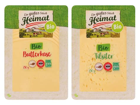 EIN GUTES STÜCK HEIMAT Bio Tilsiter Butterkäse Scheiben 175 g 55 g