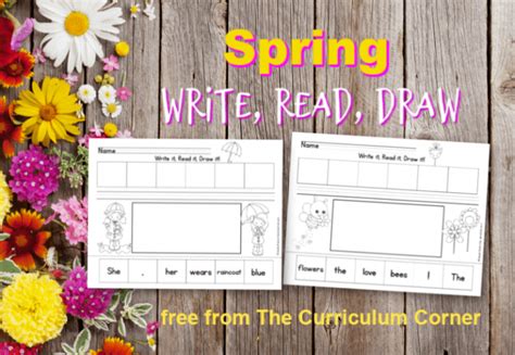 Spring Scrambled Sentences The Kinder Corner