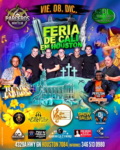 FERIA DE CALI EN HOUSTON Grupo Son Jaleo Djs Kike Cholao Felipe