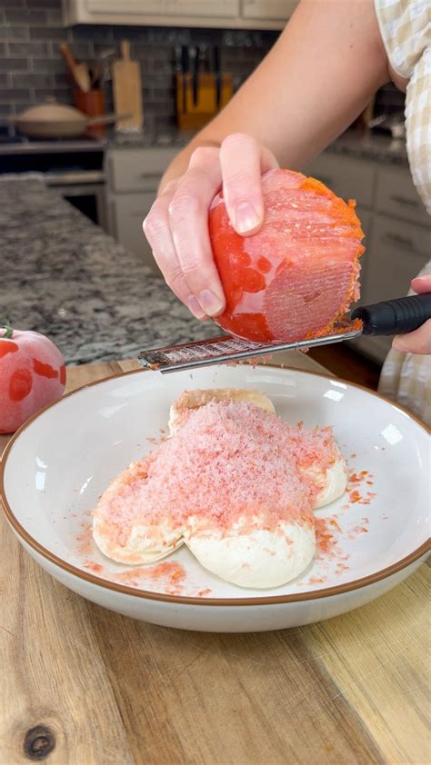 Frozen Shaved Tomato Over Burrata