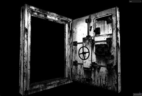 3d Bunker Door Pbr Lowpoly Bunker Gate 08 Low Poly 3d Model Model