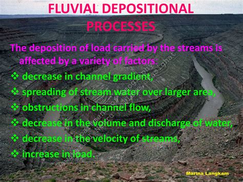 Fluviallandforms Geography Geomorphology Ppt