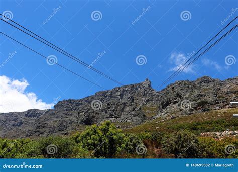 A Montanha Da Tabela Uma Montanha Do Plat Ao Sul De Cape Town Foto