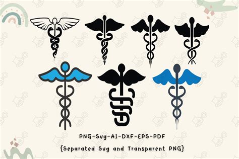 Nurse caduceus svg, Caduceus svg | Creative Market