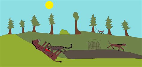 Nimravid Eats Mesohippus 2 By Darkcatthekhajjit On Deviantart