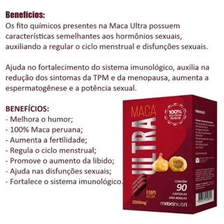 Maca Ultra Peruana Mg C Caps Original Maxinutri Shopee Brasil