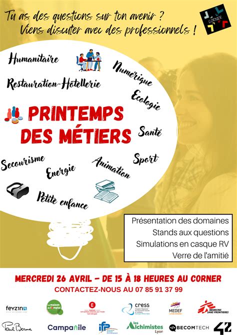 Affiche Forum Des M Tiers Coll Ge Fr D Ric Mistral