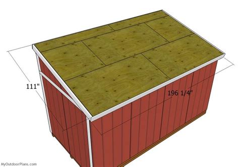 8x16 Lean to Shed Roof Plans | MyOutdoorPlans | Free Woodworking Plans ...