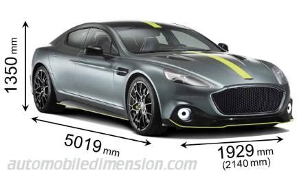 Dimensions Of Aston Martin Cars Showing Length Width And Height