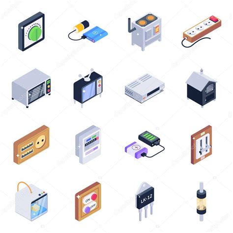 iconos isométricos de dispositivos electrónicos ilustración vectorial 2023