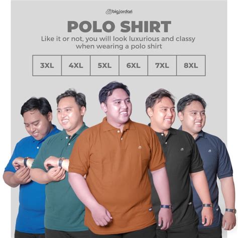 Jual Baju Kaos Polo Kerah Bigjordan Oversize Bigsize Jumbo Xxxxl Xxxxxl