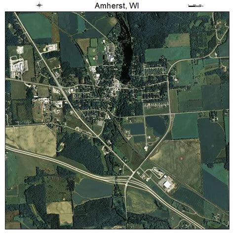 Aerial Photography Map of Amherst, WI Wisconsin