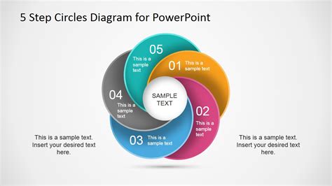 5 Step Diagram Template For Powerpoint White Background Slidemodel ...