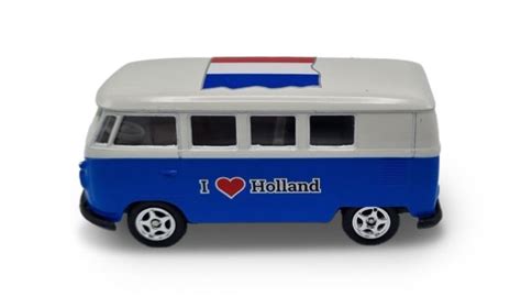 Volkswagen Bus Schaal 1 60 Blauw Typisch Hollands Typisch Hollands