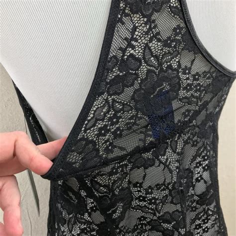 Apt 9 Intimates Sleepwear Shear Black Lace Lingerie Nightie Poshmark