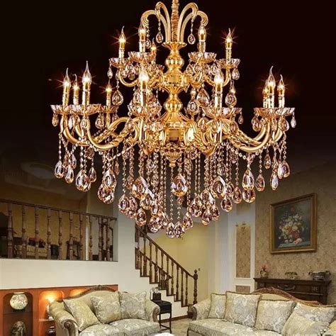 gold crystal chandelier modern gold chandelier lights indoor lighting modern led chandelier ...