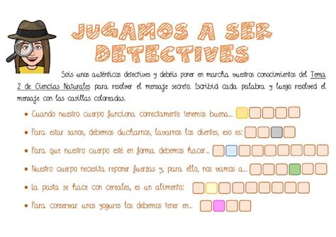 Somos Detectives Ficha Interactiva Detective Ciencias De La