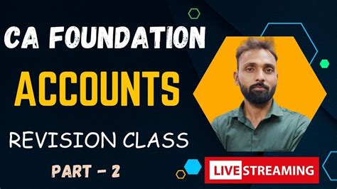 Ca Foundation Accounts Marathon Part Youtube