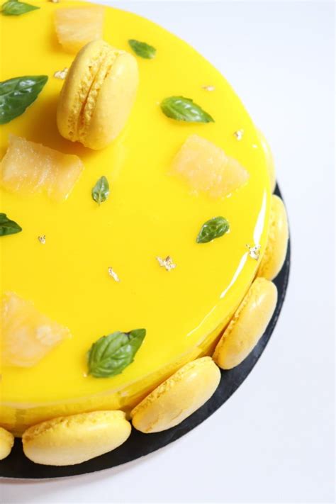 Entremets ananas citron basilic Recette Olivia Pâtisse Gâteau