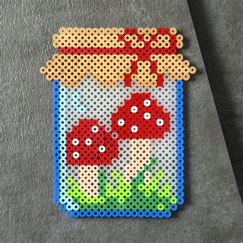 Mario Mushroom Perler Pattern