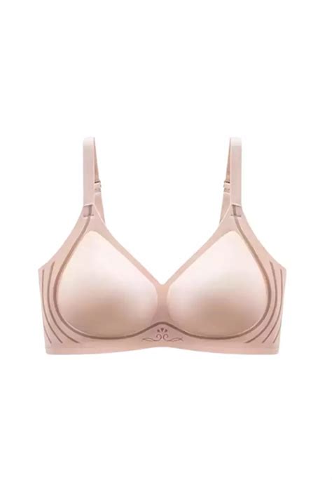Buy Kiss Tell Premium Blakely Seamless Wireless Padded Push Up Bra In Nude Online
