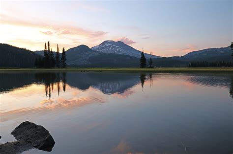 Sparks Lake Oregon Sunset Oc 4088 X2725 Abigwideworld