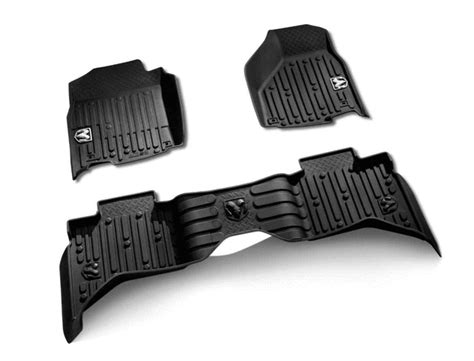 2013 2021 Ram Floor Mats Rams Head Logo Slush 82215583ab Mopar Dodge Parts