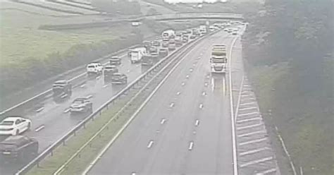 M6 Chaos As Flooding Causes Lane Closures And Queueing Traffic Live