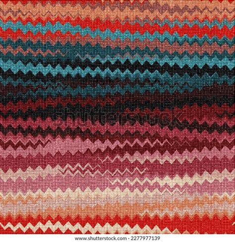 Rug Seamless Texture Zig Zag Stripes Stock Illustration 2277977139 ...